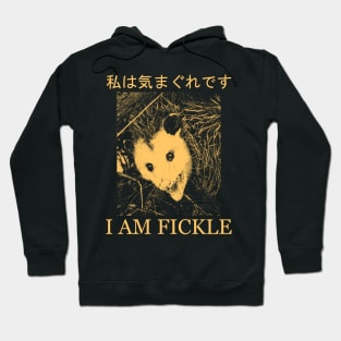 I AM FICKLE opossum Hoodie